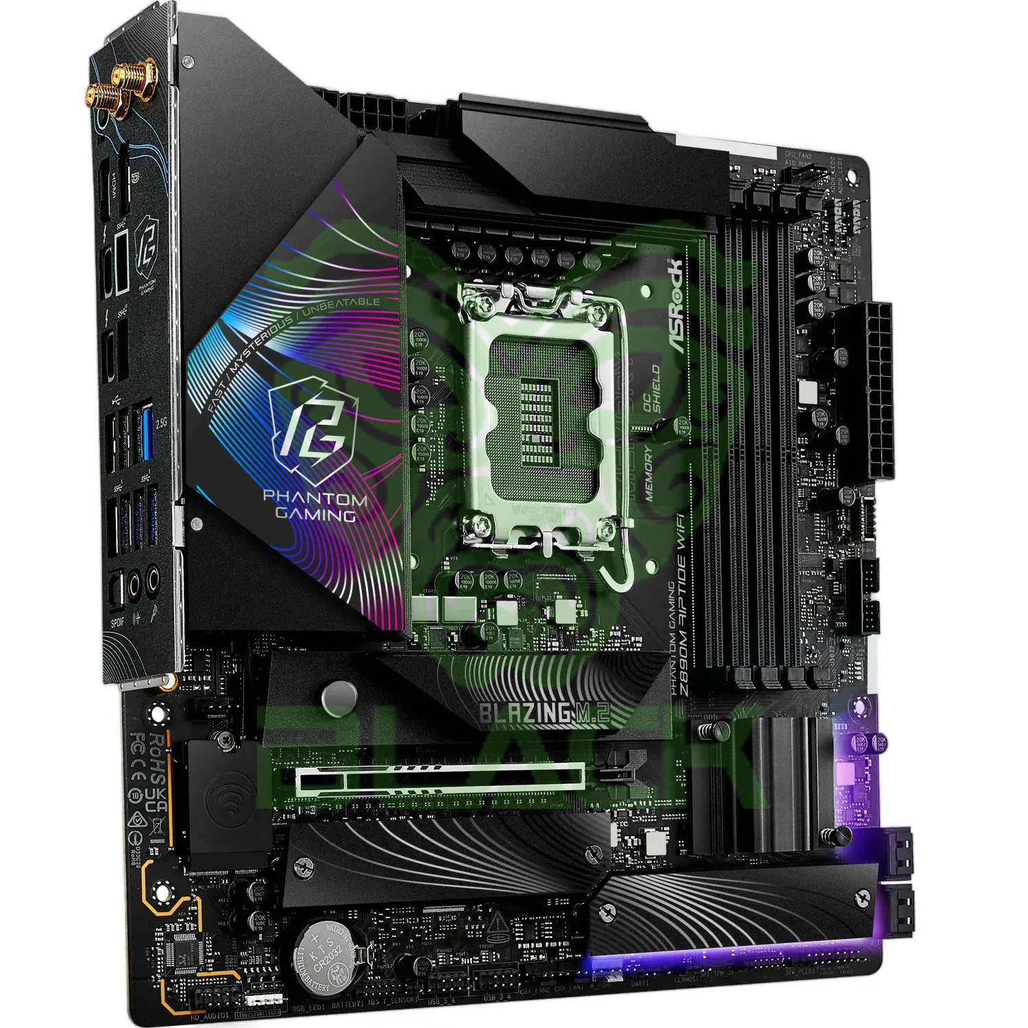 Motherboard Asrock Phantom Gaming Z890M Riptide Wi-fi Intel® Socket 1851 12/13/14va. Gen. DDR5