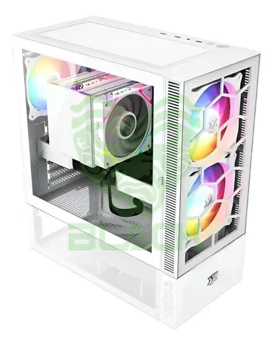 Combo Xyz Gabinete Atom White 3x Fans ARGB Mesh Usb-c + Fuente 750w 80 Plus Bronze ARGB Phantom