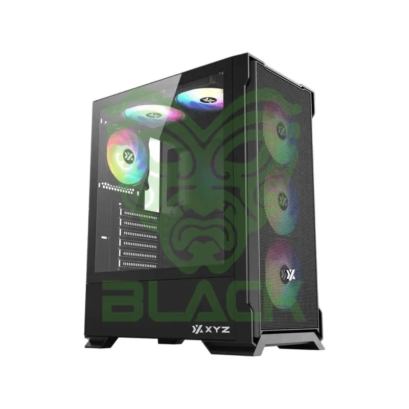 Combo Xyz Gabinete Airone 300-X Mesh 6x Fans ARGB Usb-c + Fuente 650w 80 Plus Bronze ARGB Phantom