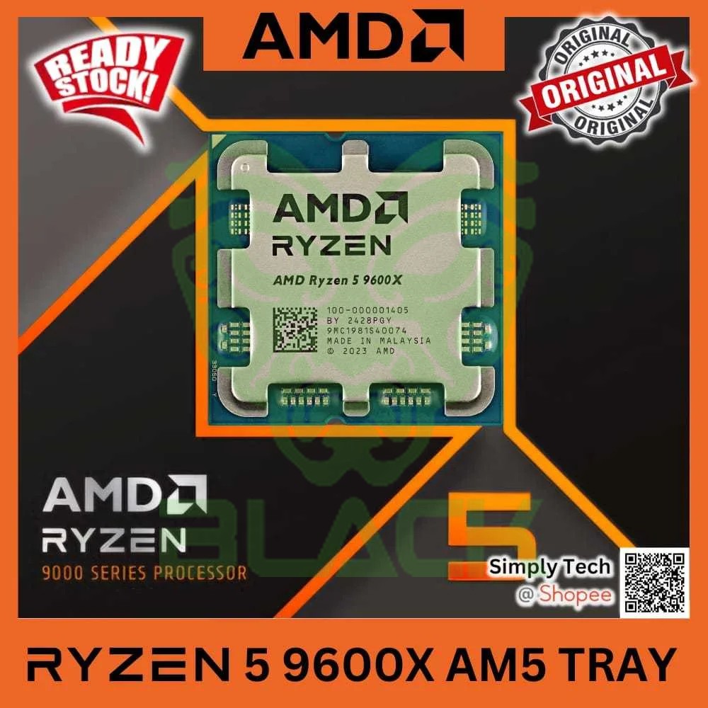 AMD CPU Ryzen 5 9600X Tray