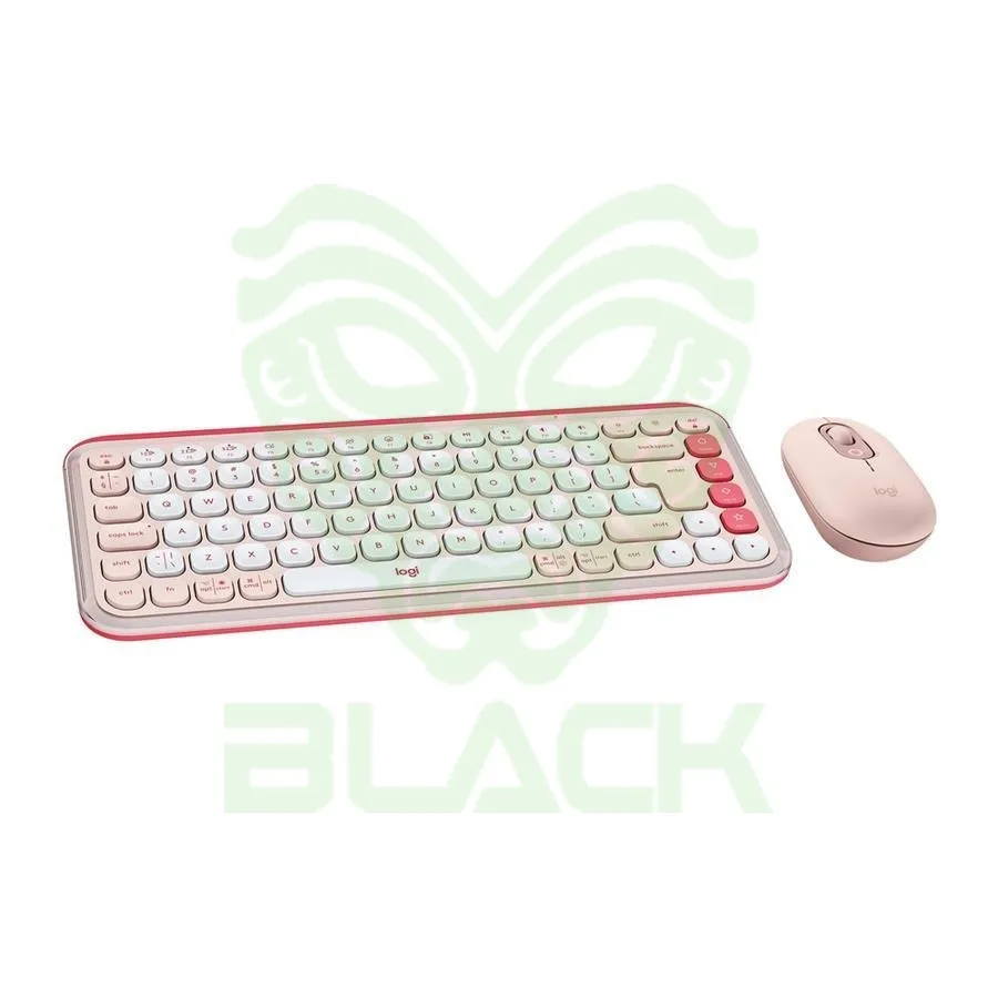 COMBO TECLADO Y MOUSE BLUETOOTH LOGITECH POP ICON ROSA ESP LAT