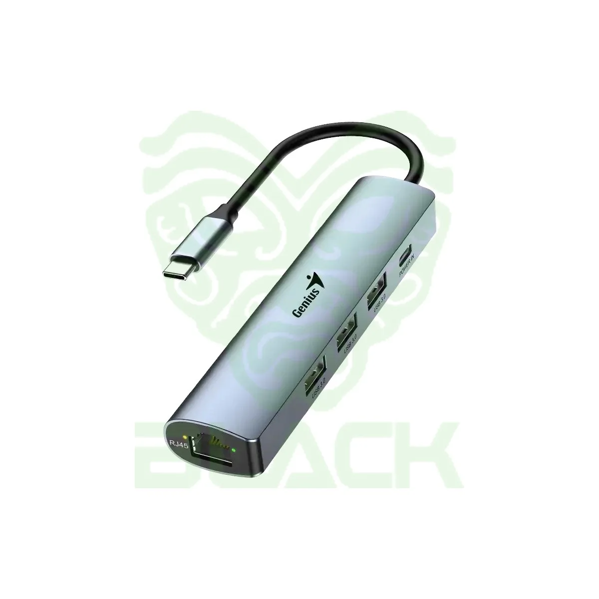 HUB GENIUS UH-545 USB-C A USB-CX1/USB-A X3/RJ45X1