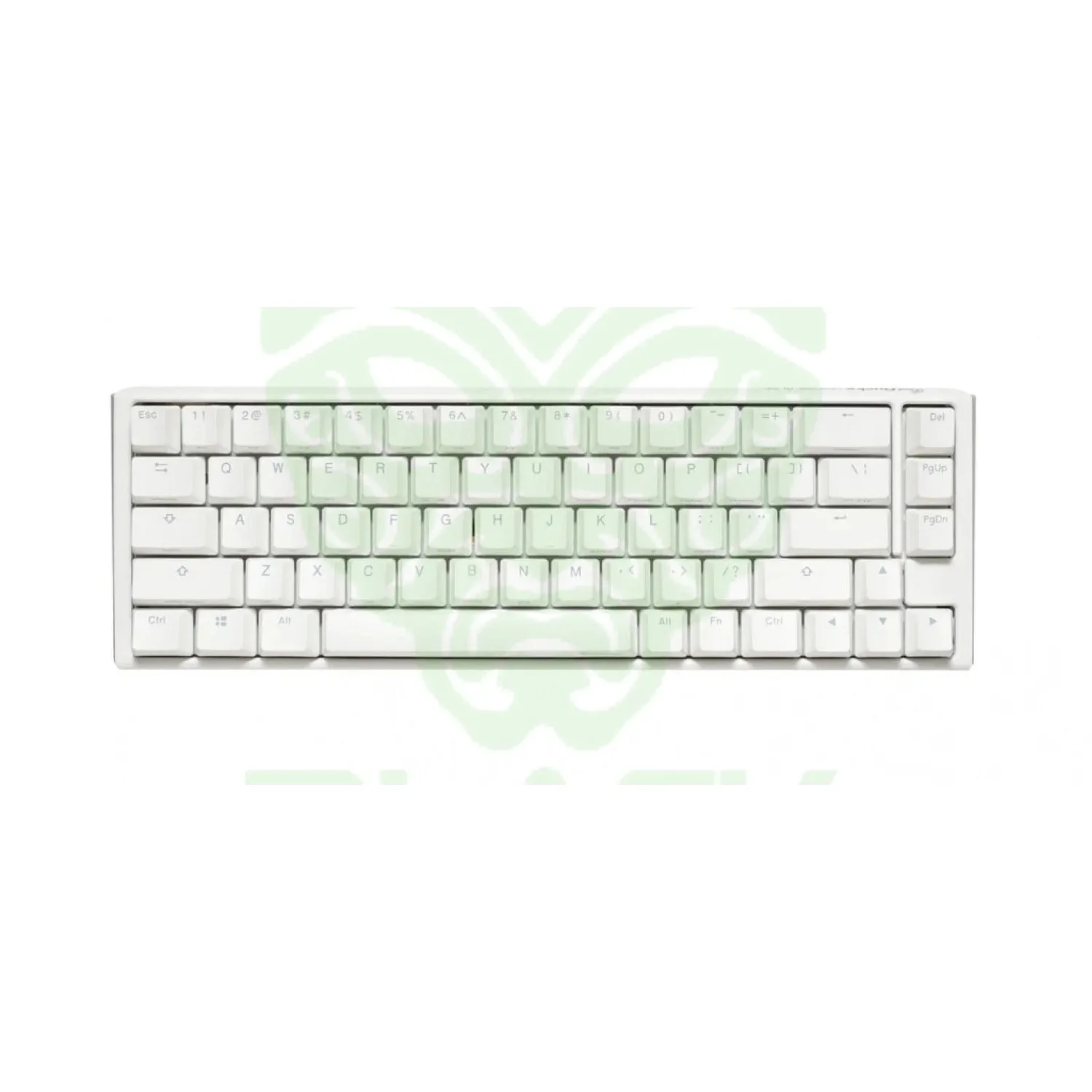 TECLADO MECANICO DUCKY ONE 3 SF TECLAS BLANCAS INTERRUPTOR MARRON INGLES PBT DOBLE DISPARO SIN COSTURAS