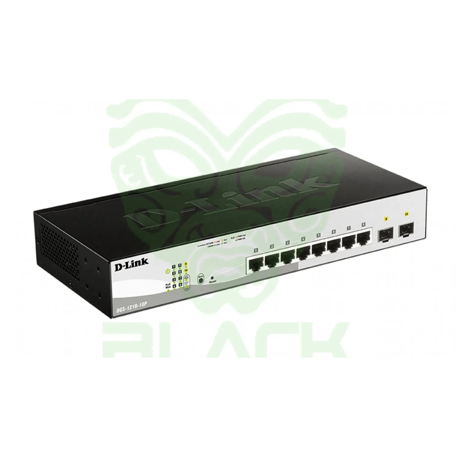D-LINK SWITCH DGS-1210-10P 8-PORT GIGABIT 2-PORTS SFP POE