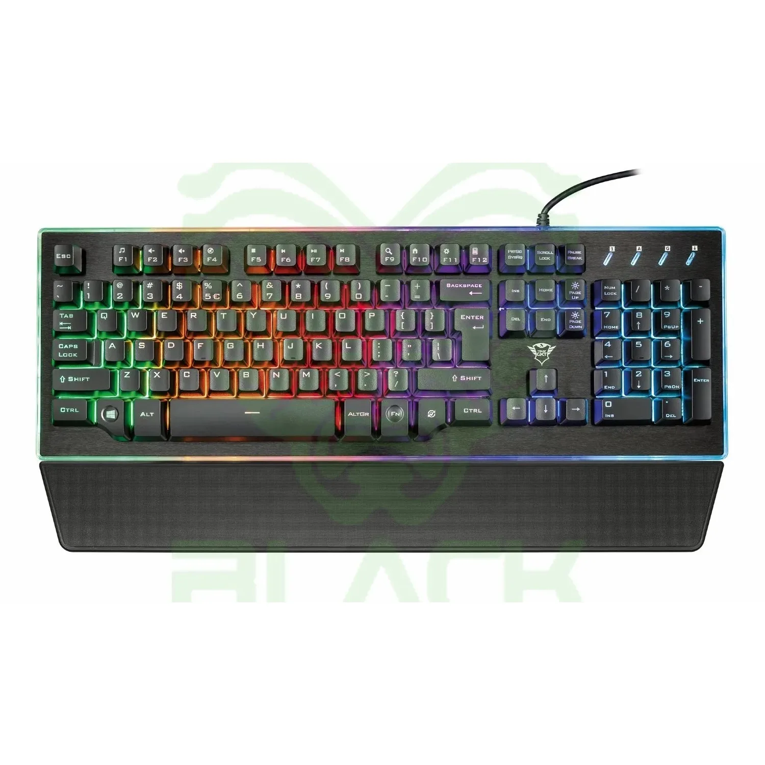 TECLADO GAMER TRUST THURA SEMI ES GXT 860
