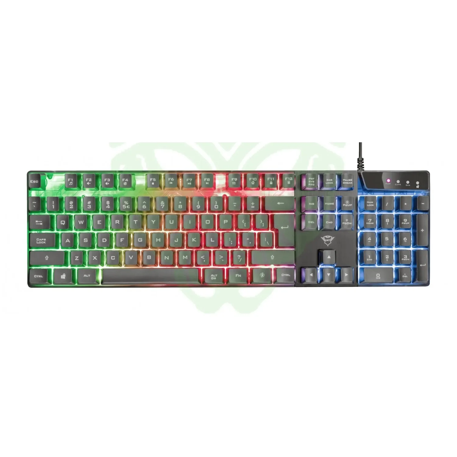 TECLADO GAMER TRUST AZOR GXT 835 / IDIOMA INGLES