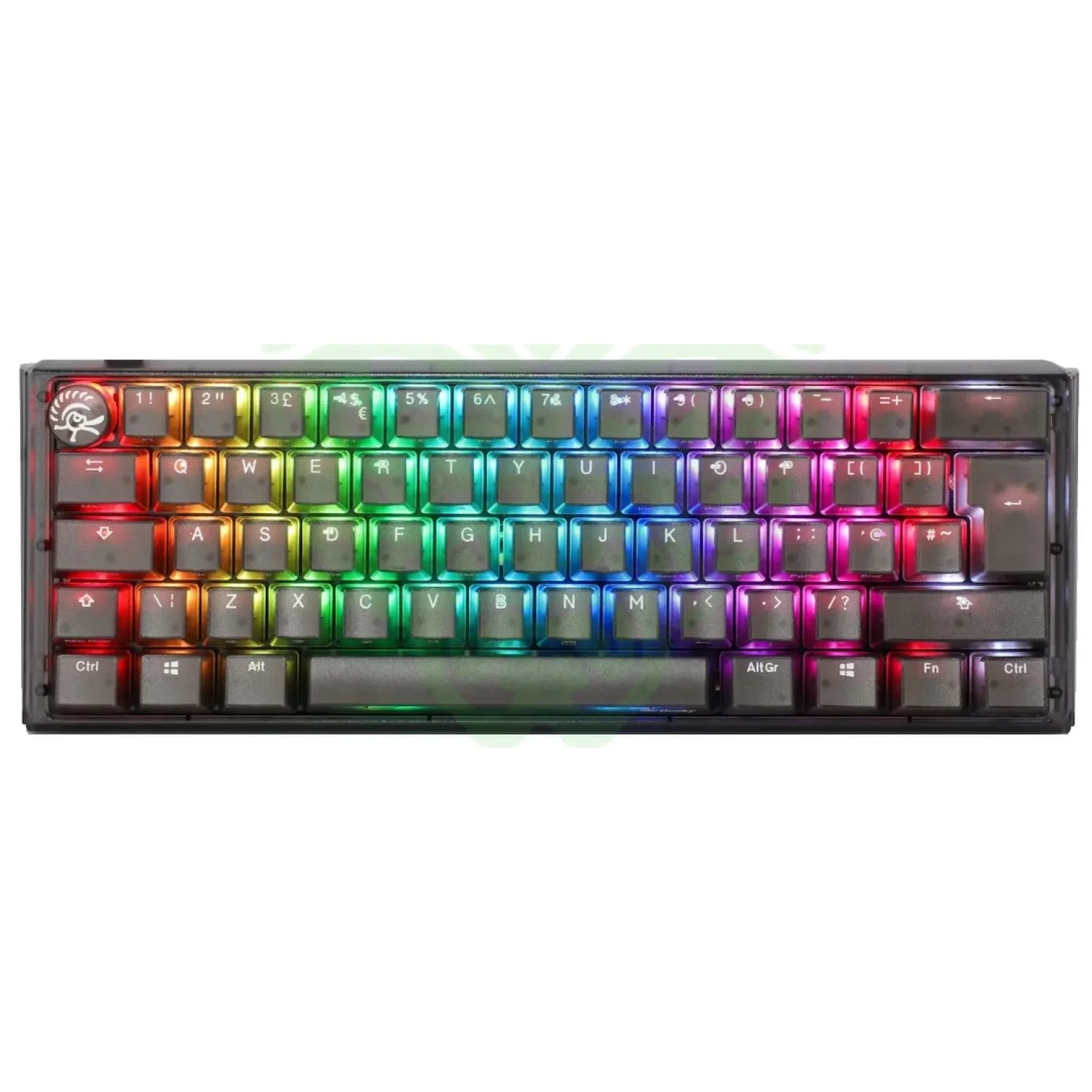 TECLADO MECANICO DUCKY ONE 3 AURA CLEAR BLACK 65 MINI DKON2161ST-BESPDABAAAC1