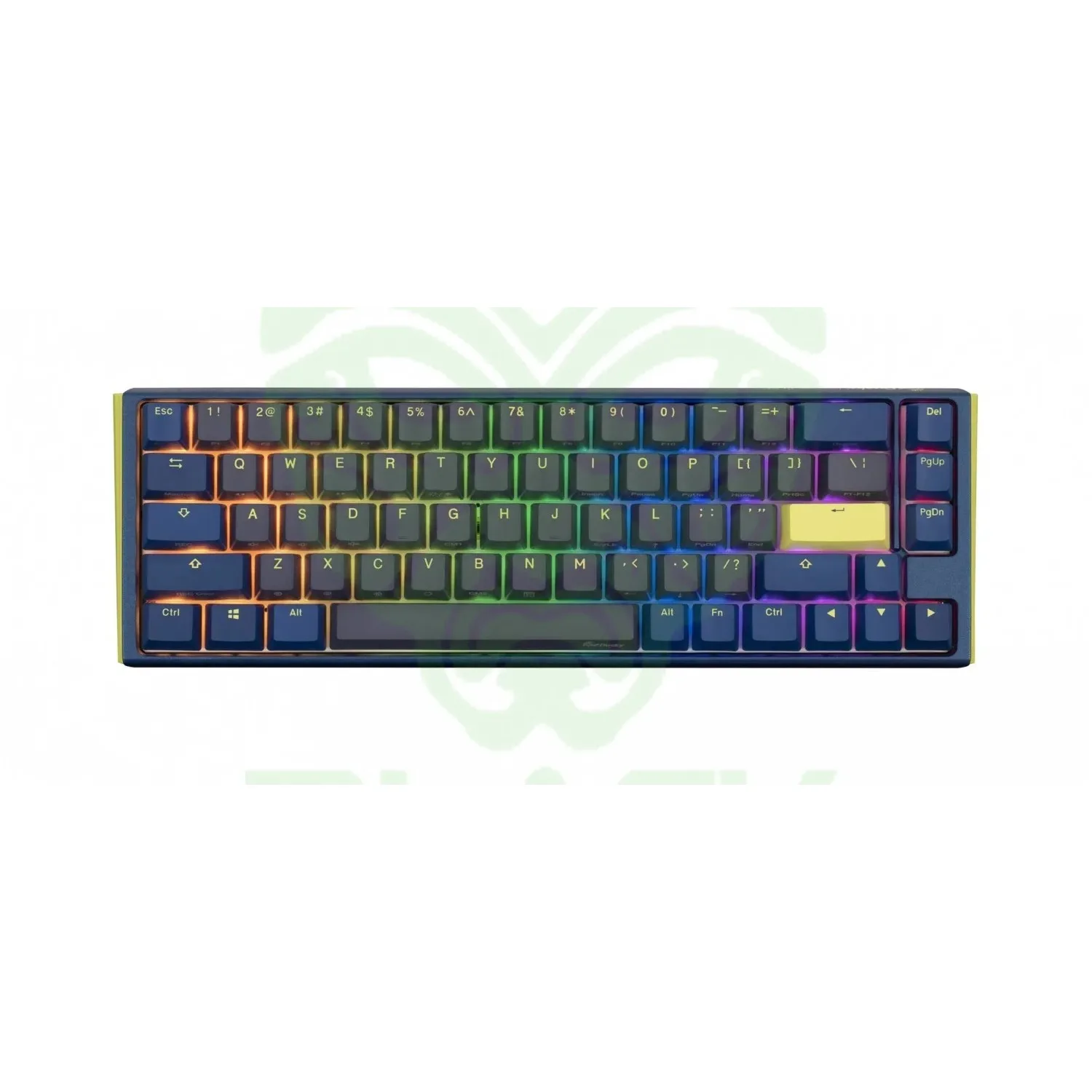 TECLADO MECANICO DUCKY ONE 3 DAYBREAK SF TECLAS AZULESINTERRUPTOR ROJO SILENCIOSO INGLES PBT DOBLE DISPARO SIN COSTURAS ESTUCHE SUPERIOR AZUL ESTUCHE