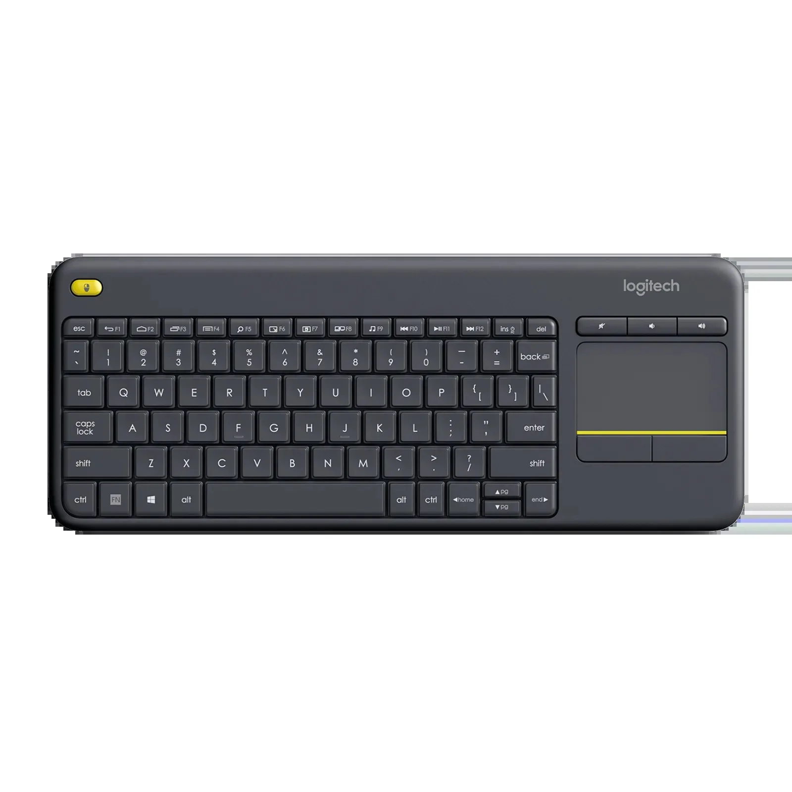 TECLADO LOGITECH K400 PLUS WIRELESS 2.4GHZ C/TOUCHPAD