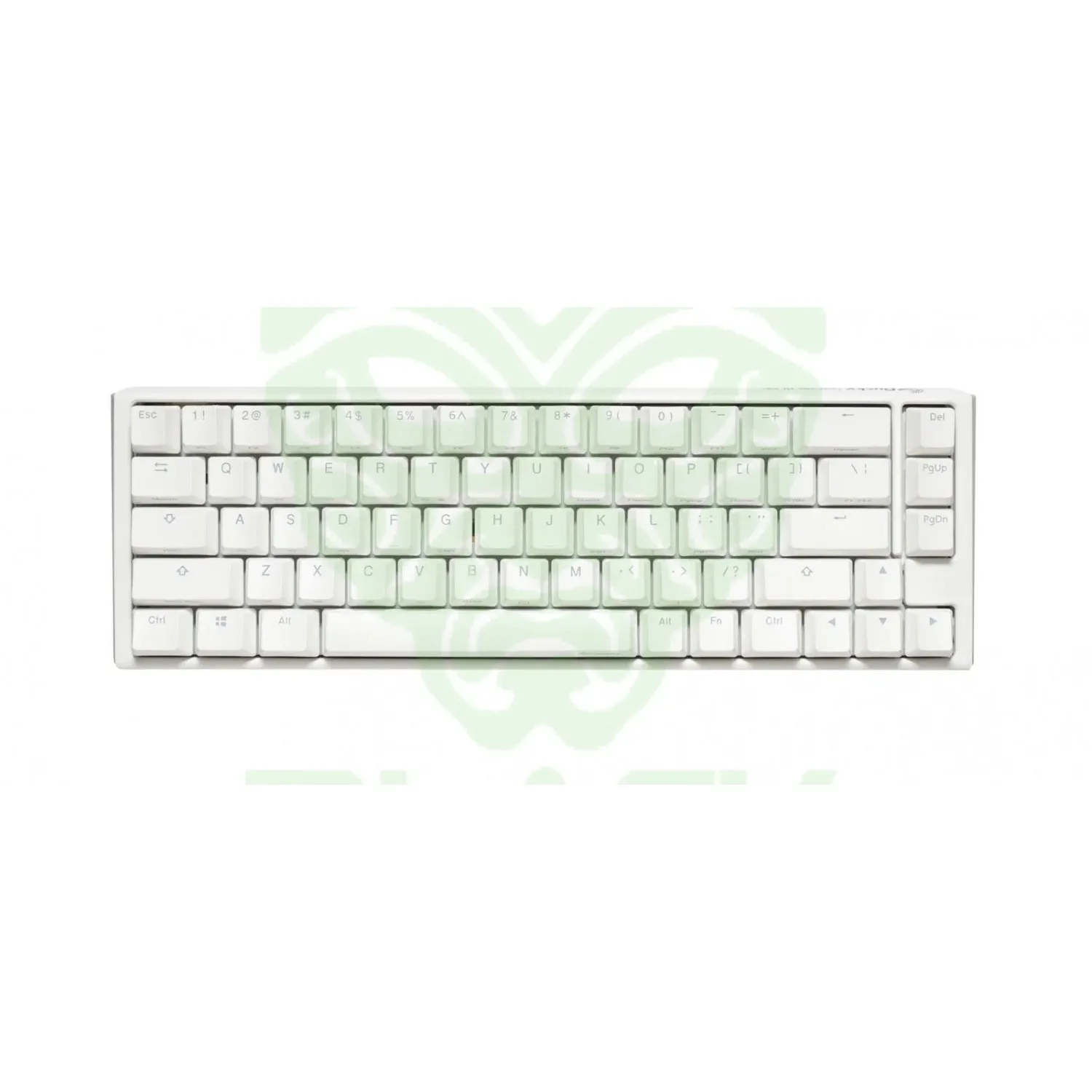 TECLADO MECANICO DUCKY ONE 3 SF TECLAS BLANCAS INTERRUPTOR ROJO INGLES PBT DOBLE DISPARO SIN COSTURAS ESTUCHE SUPERIOR BLANCO ESTUCHE INFERIOR BLANCO