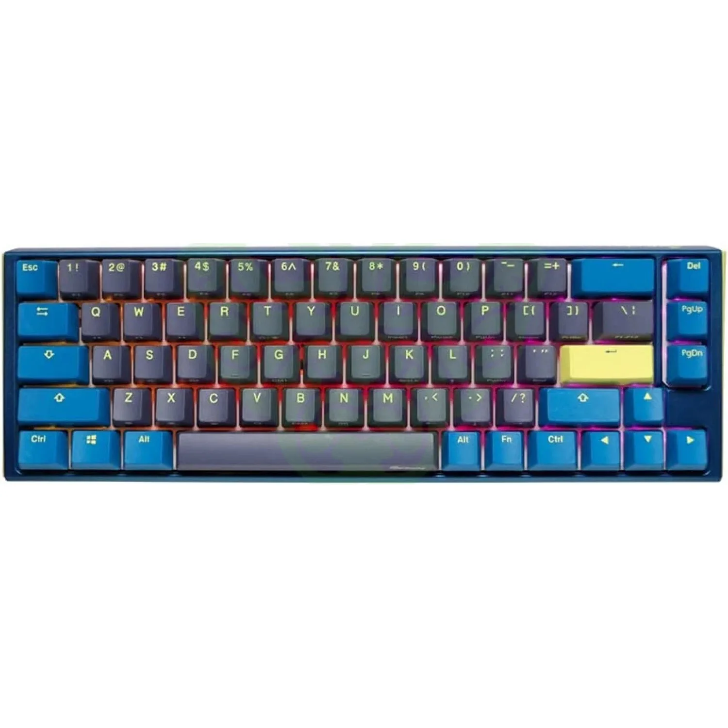 TECLADO MECANICO DUCKY ONE 3 DAYBREAK SF TECLAS AZULESINTERRUPTOR MARRON INGLES PBT DOBLE DISPARO