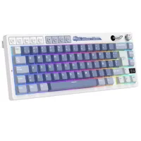 Teclado Royal Kludge RKM 65% Tri - Modes  (Ocean Blue)