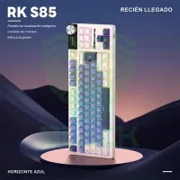 Teclado Royal Kludge Rks85 Horizon Blue Switch Cloud 85%
