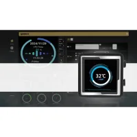 Water Cooler CPU Raidmax Lm240 RGB Lcd Display Black