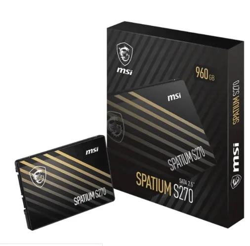 Almacenamiento Solido Ssd MSI SPATIUM S270 960gb SSD 960 GB S270