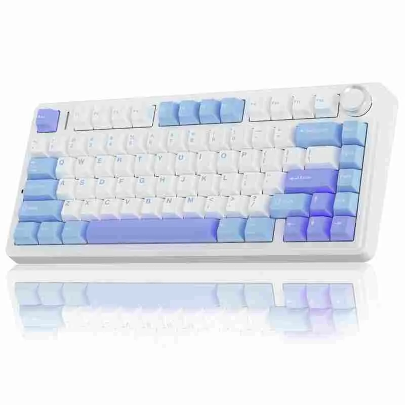 Perifericos Teclado Gamer AULA F75 PRO PURPLE WHITE 75% F75 PRO SW STAR 5%