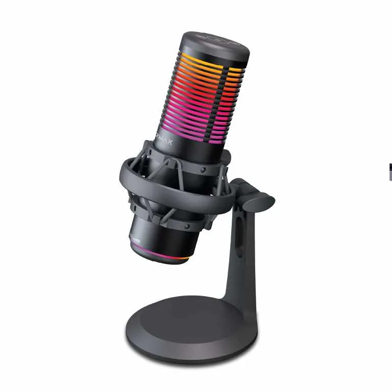 Perifericos Microfono SOLARMAX BI MODO RGB LSM98B STREAMING