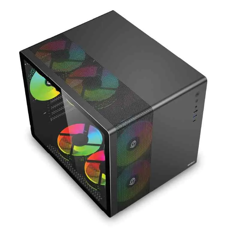 Gabinete Gamer SOLARMAX CM-B300 CM-B300 NEGRO