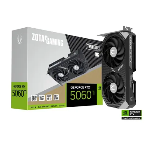 Placa De Video Zotac Gaming Geforce Rtx5060ti 8gb Twin Edge Oc