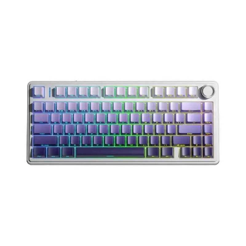 Perifericos Teclado Gamer AULA F75 PRO PURPLE WHITE 75% F75 PRO SW STAR 75%