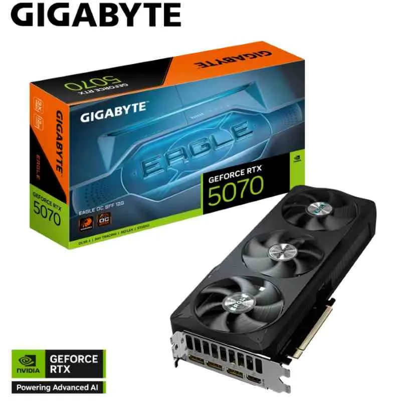 Placa De Video Nvidia GIGABYTE RTX 5070 12GB RTX 5070 12GB EAGLE OC