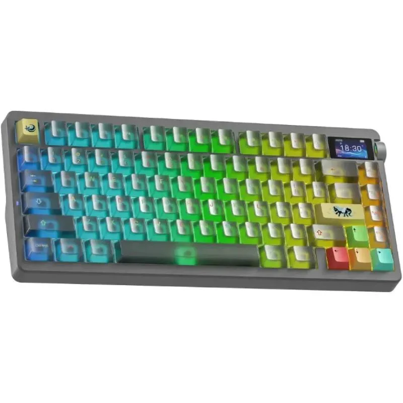 Perifericos Teclado Gamer AULA NOVA 75 BLACK TRANSPARENTE NOVA75 DREAM DAKURA SWITC