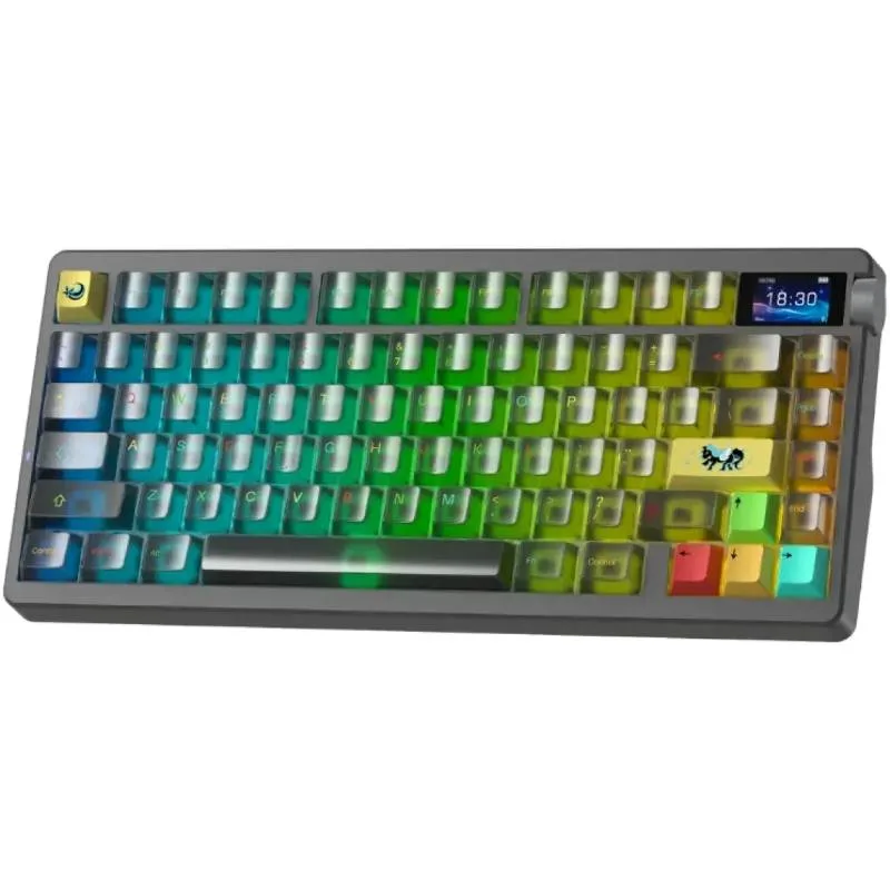 Perifericos Teclado Gamer AULA NOVA 75 BLACK TRANSPARENTE NOVA75 DREAM DAKURA SWITC