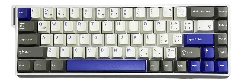 Perifericos Teclado Gamer AULA WIN68 MAX BLUE GREY WIN68 MAGNETIC
