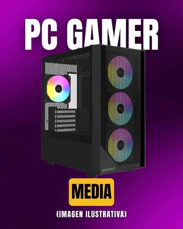 Pc Armada GAMER INTERMEDIA RYZEN 5 5500/ B550 /8GB/ 3050/ SSD 500GB GABINETE/FUENTE 650W 80PB