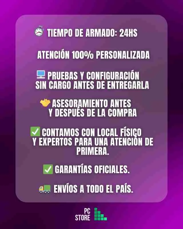 Pc Armada GAMER INTERMEDIA RYZEN 5 5500/ B550 /8GB/ 3050/ SSD 500GB GABINETE/FUENTE 650W 80PB