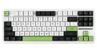 Perifericos Teclado Gamer AULA F87  BLACK WHITE GREEN 80% F87 B/WH/GR WIRED 80%