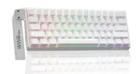 Perifericos Teclado Gamer AULA WIND MINI 60 HE PRO WHITE TRI MODO  MAGNETIC