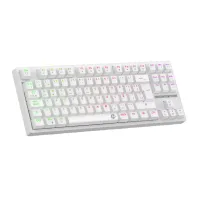 Perifericos Teclado Gamer SOLARMAX 80% TRI MODO WHITE CMKB88RW TRI MODO RGB