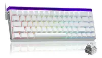 Perifericos Teclado Gamer AULA WIN 68 HE WHITE WIN 68 HE MAGNETICO