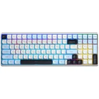 Perifericos Teclado Gamer AULA S100 PRO WHITE BLUE 95% S100PRO SWITCH BROWN