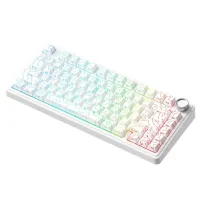 Perifericos Teclado Gamer AULA F75 WHITE CONTOUR LINE  75% RGB F75 SEIYA SWITCH