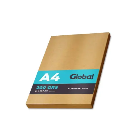 PAPEL GLOBAL KRAFT A4 200GR X20    