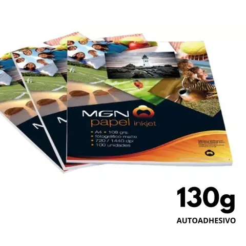 PAPEL MGN AUTOADHESIVO 130GRS.A4X20
