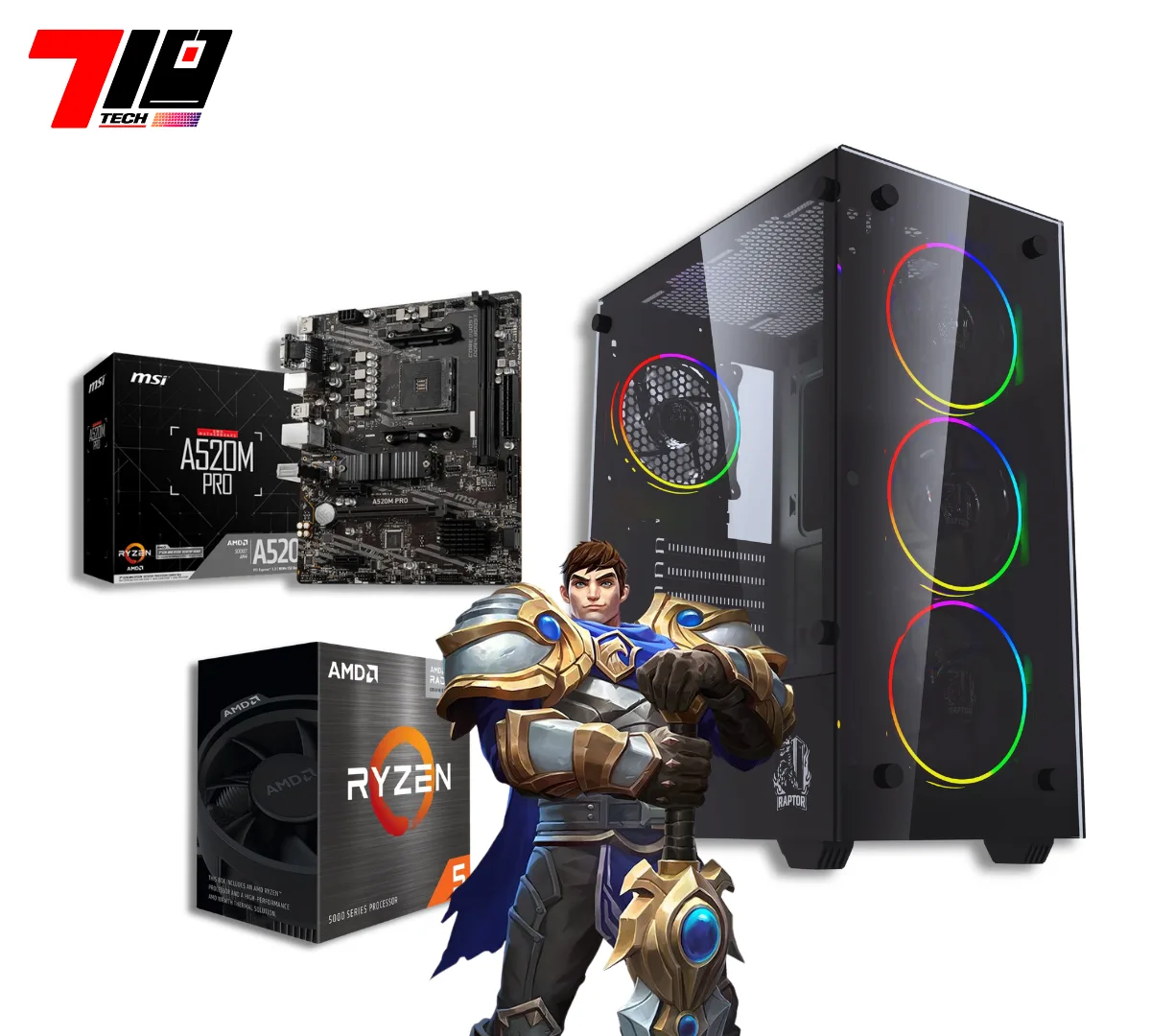 Pc Gamer Ryzen 5 5600gt + 16gb Ram (pc Para Futura Placa De Video)