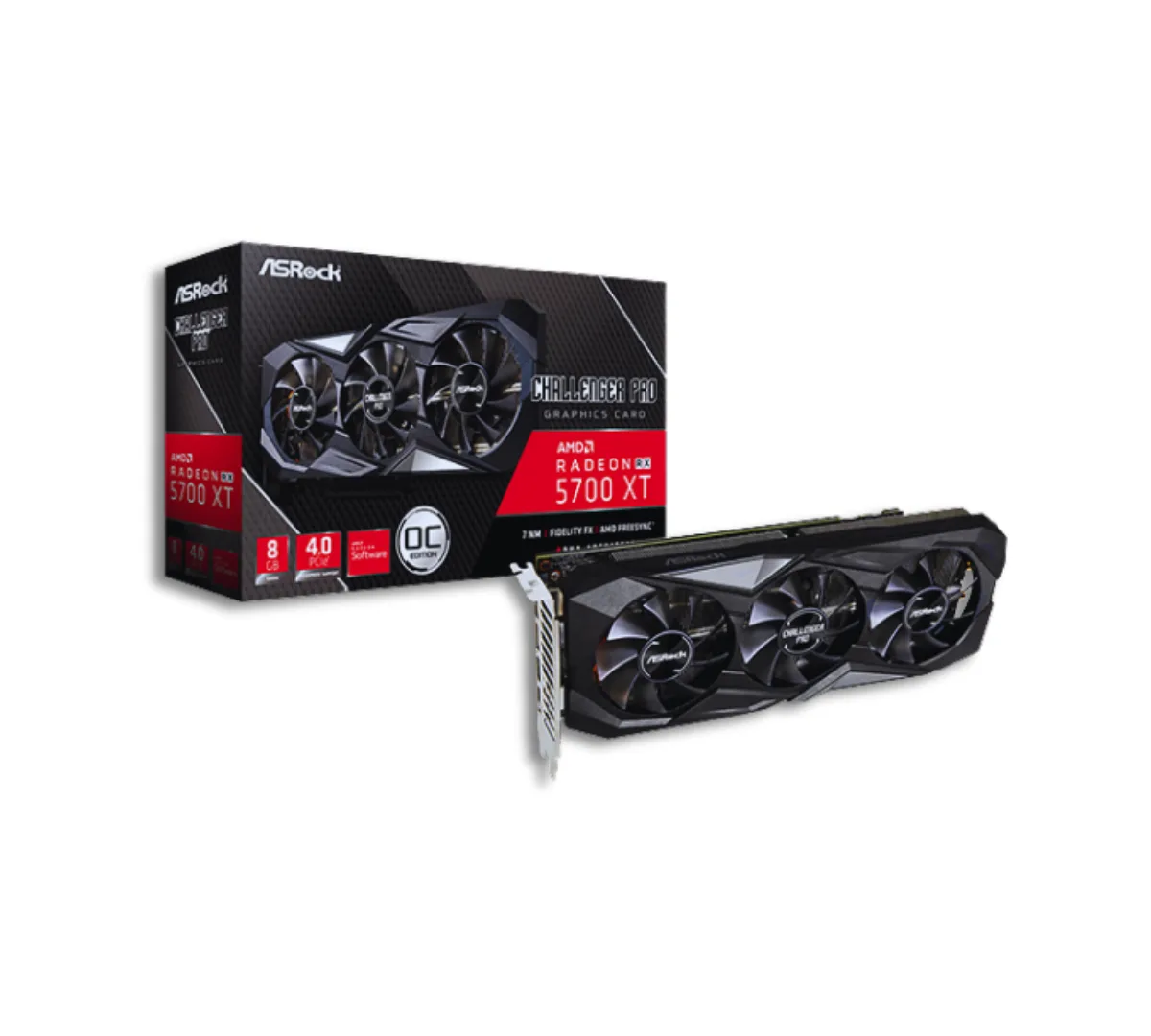 Rx 5700 Xt Asrock Challenger Pro 8gb (usada)