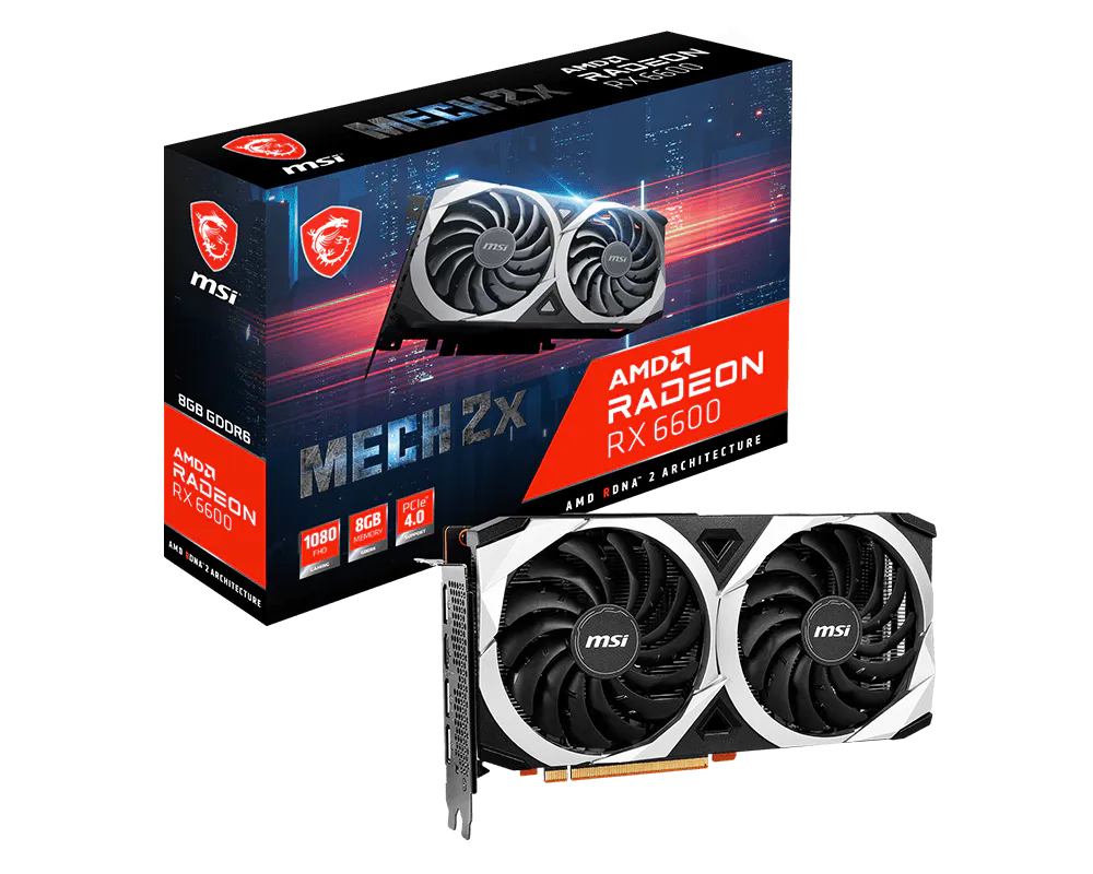 Rx 6600 Msi Mech X2 8gb (usada)