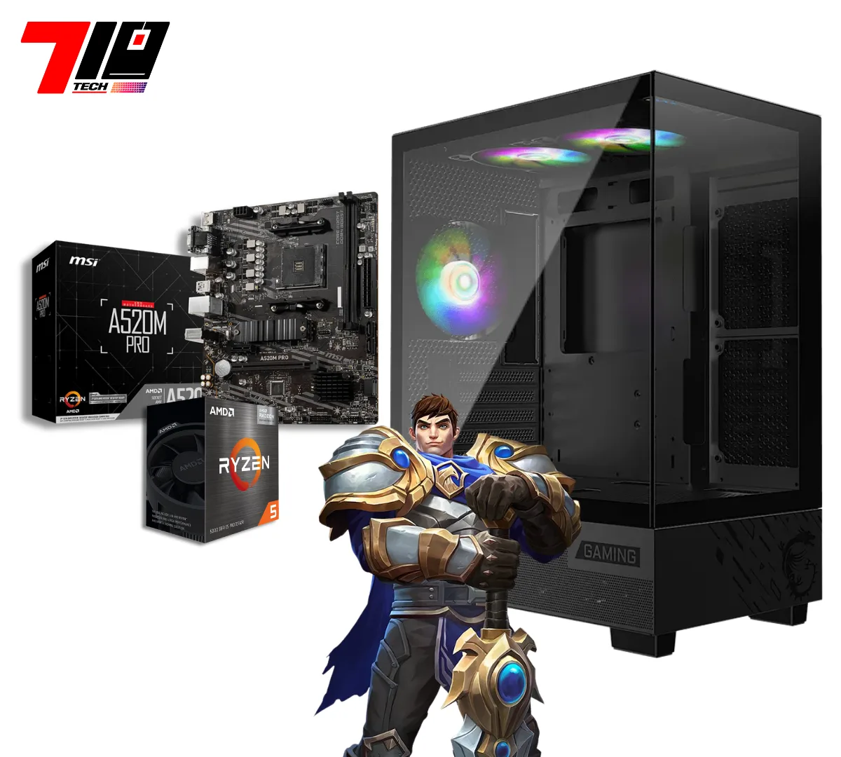 Pc Gamer Ryzen 5 5600gt + 16gb Ram (pc Para Futura Placa De Video)