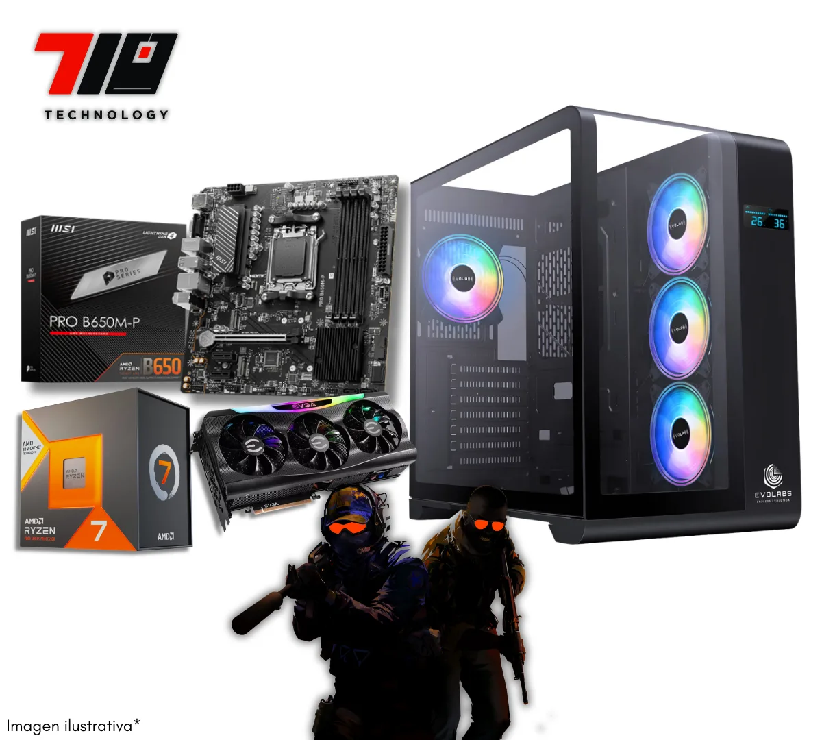 Pc Gamer Am5 Ryzen 7 7800x3d + Rtx 3090 24gb + 32gb Ram