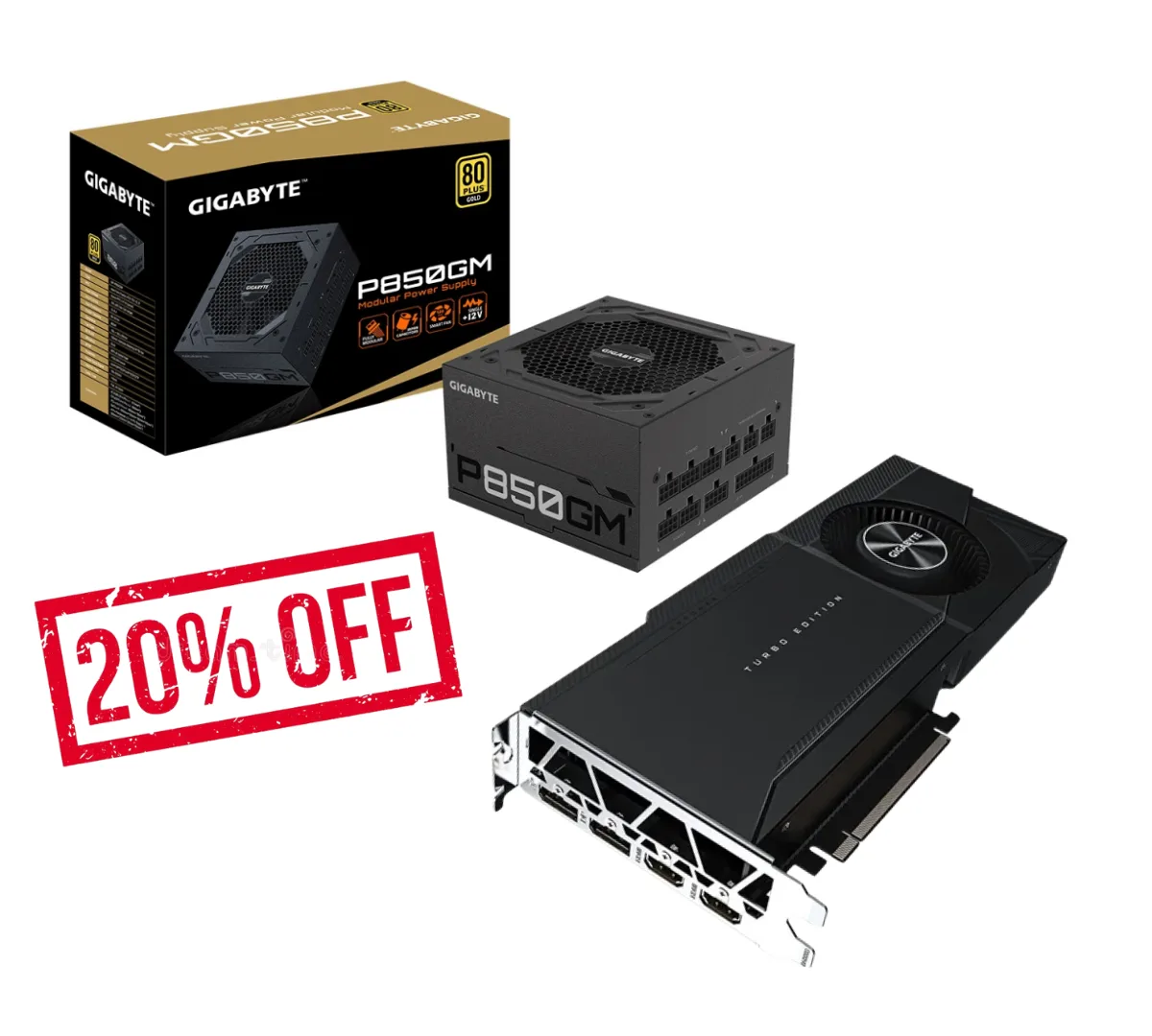 Rtx 3080 Gigabyte Turbo 10g (usada) + Fuente 850w Gigabyte 80+ Gold (usada)