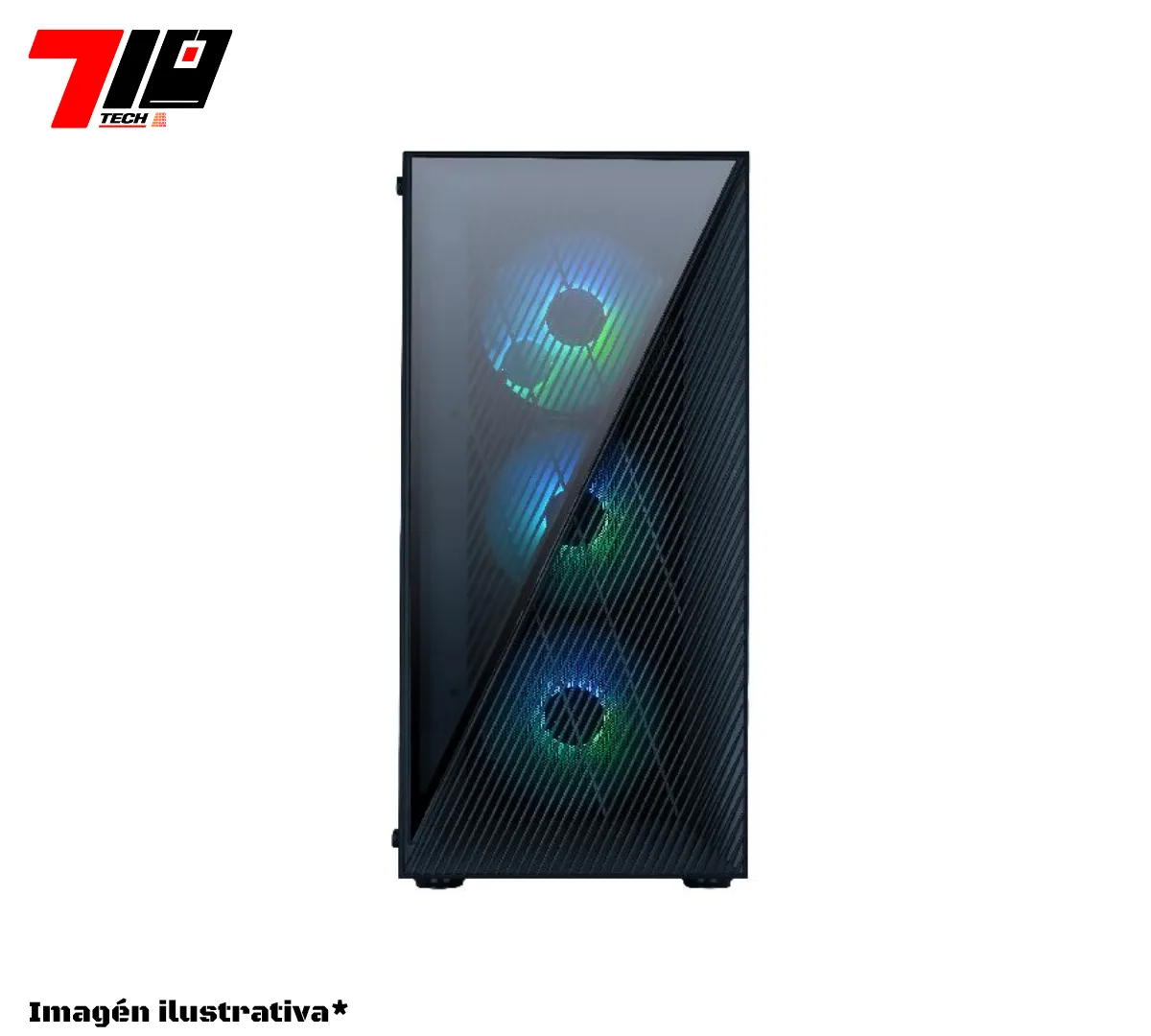 Gabinete Gamer Evolabs Duality Black X4 Fans
