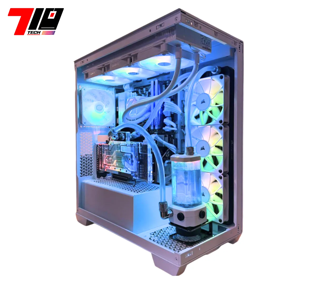 Pc Gamer Am5 Ryzen 7 7800x3d + Rtx 3090 24gb Water Custom + 32gb Ram White