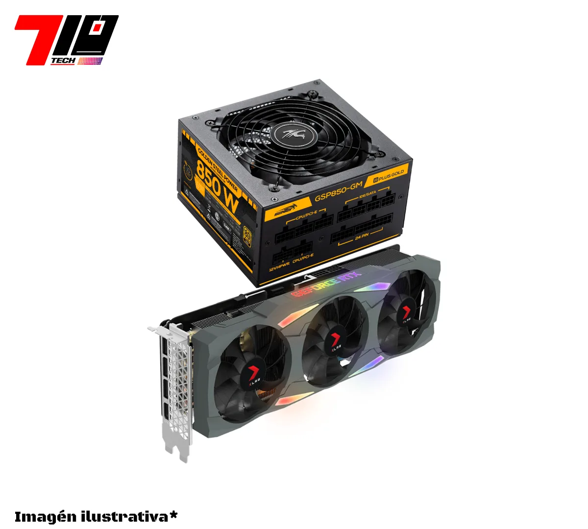 Rtx 3080 10gb (usada) + Fuente Sentey 850w 80+ Gold Nueva