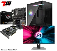 Pc Gamer Ryzen 5 5500 + Rtx 2060 6gb + 16gb Ram + Monitor Solarmax 24 Fhd 180hz 1ms
