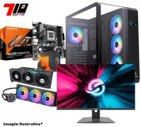 Pc Gamer Am5 Ryzen 7 7800x3d + Rtx 3090 24gb + 32gb Ram + Monitor Solarmax 24 Fhd 180hz 1ms