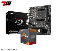 Procesador Ryzen 5 4500 + Mother Msi A520m Pro Am4